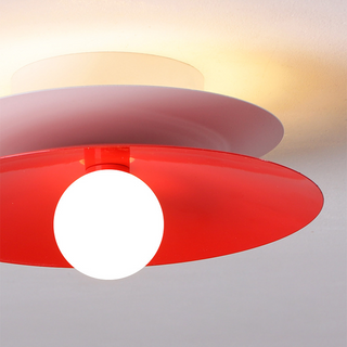 Modern hallway ceiling light, LED flush mount with diffused glow