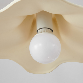 Metal and resin pendant lamp — alien organic form ceiling fixture