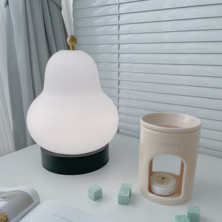 French portable pear touch table lamp — bedroom LED soft ambient