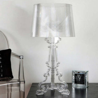 Crystal chandelier brass lamp — acrylic modern setting