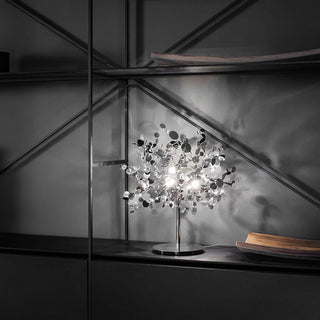 Delicate table lamp close-up — elegant graceful design