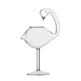 swan-shaped cocktail glass elegant barware 178ml close-up