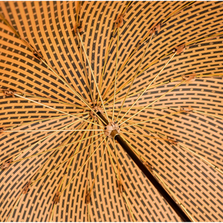 Exclusive luxury gold jacquard polka dot umbrella handle