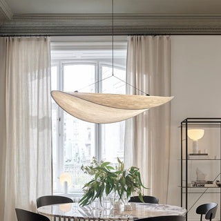 Modern pendant with Tyvek soft fabric diffuser