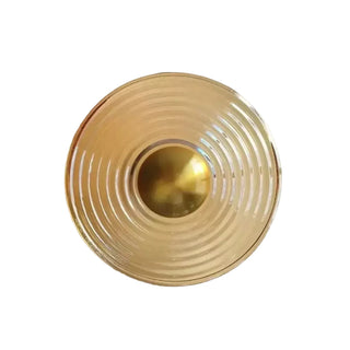 Sandy round glass wall sconce – side angle