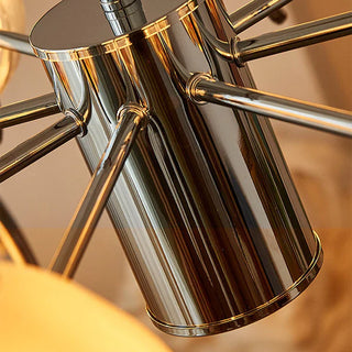 Modern glass flower ceiling lamp — LED filament adjustable warm