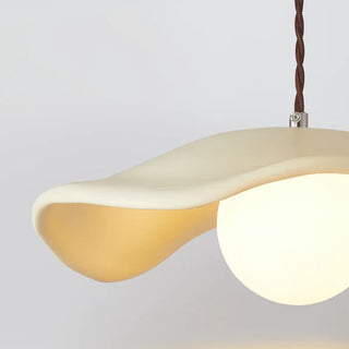 Resin Pendant Light - Modern Pendant Lamp with Hat Shade for Dining Room