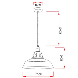 Suspension colorée – Suspension ronde en fer pour cuisine et salle à manger
