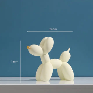 balloon dog sculpture colorful resin figurine eco friendly decor display view