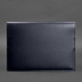 leather document folder handmade blue leather organizer magnetic closure detail