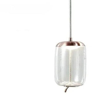 Adjustable Pendant Light – Designer Smoked Glass Lamp with Hemp Rope Accent