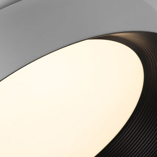 Modern LED Ceiling Lamp - Flush Mount Black Metal Light for Living Room