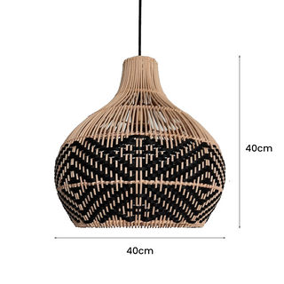 Rattan woven pendant for warm bedroom or dining lighting