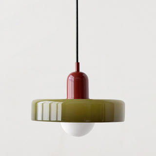 Small glass pendant with LED — modern kitchen fixture