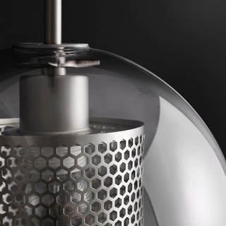 Suspension en verre – Suspension moderne avec longueur réglable et finition dorée