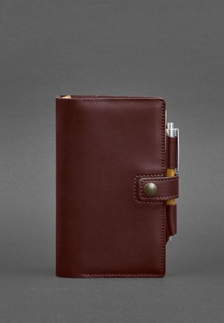 leather bound notebook a5 classic soft book design removable sections overview