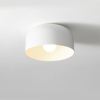 Scandinavian iron ceiling lamp, round Nordic flush mount design