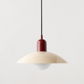Macaron chandelier pendant over kitchen island