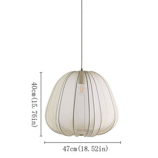 Suspension textile – Plafonnier moderne avec diffuseur de lumière douce et abat-jour élégant