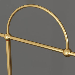 Black minimalist metal floor lamp — modern warm glow