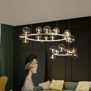 Silver Blown Glass Pendant – Modern Pendant Light with Soft Ambient Glow