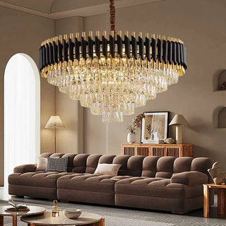 Orchid Chandelier – Luxury Pendant Light with Sparkling Tassels & Warm LED Lighting