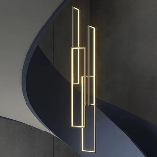 Elegant Pendant Light – Modern Black Gold Pendant with Soft Diffused Lighting