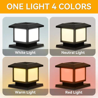 Solar Table Lamp – Modern Waterproof Outdoor Solar Lantern with Integrated LED