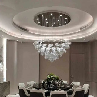 Ombre Chandelier Light – Modern Ceiling Lamp With Airy Layered Design