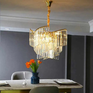 Illumia Pendant Light | Luxury Modern Pendant Light With Crystal Ceiling Lamp & Adjustable LED