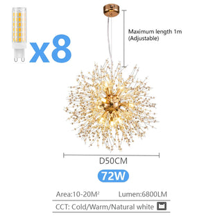 Modern Crystal Ceiling Light – Adjustable Brightness LED Fixture for Bedroom & Living Room