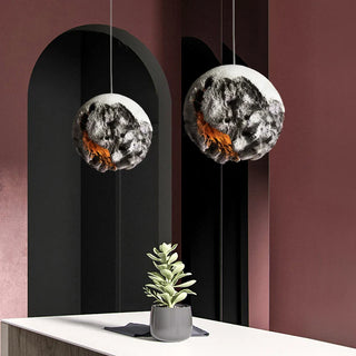 Blown Glass Pendant Light – Modern Pendant Light with Soft Ambient Lighting