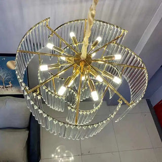 Illumia Pendant Light | Luxury Modern Pendant Light With Crystal Ceiling Lamp & Adjustable LED
