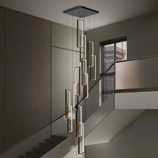 Elegant Pendant Light – Modern Black Gold Pendant with Soft Diffused Lighting