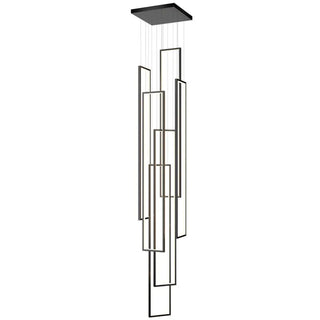 Elegant Pendant Light – Modern Black Gold Pendant with Soft Diffused Lighting