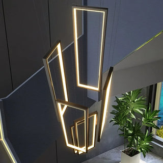 Elegant Pendant Light – Modern Black Gold Pendant with Soft Diffused Lighting