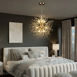 Modern Crystal Ceiling Light – Adjustable Brightness LED Fixture for Bedroom & Living Room