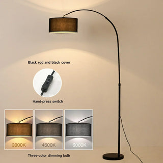 Adjustable Floor Lamp – Contemporary Living Room Lighting With Bulbs & Push Button Switch
