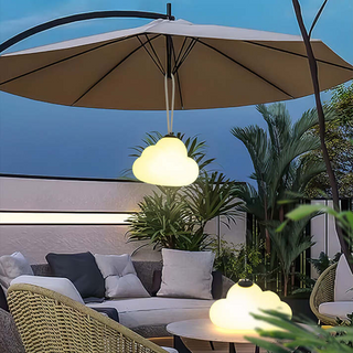 LED Pendant Light – Metal Acrylic Lamp | Soft Warm Outdoor Garden Lighting