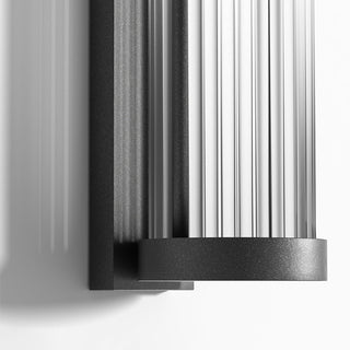 Outdoor Wall Lamp – Modern Exterior Light with Metal & Glass, LED Bulb Included