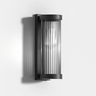 Outdoor Wall Lamp – Modern Exterior Light with Metal & Glass, LED Bulb Included