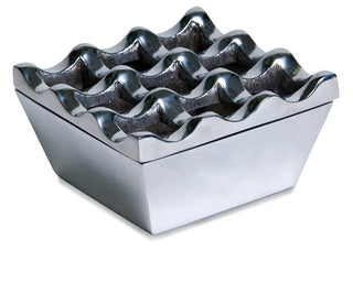 windproof chrome ashtray stainless steel 9-hole rust resistant easy clean lifestyle view