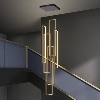 Elegant Pendant Light – Modern Black Gold Pendant with Soft Diffused Lighting