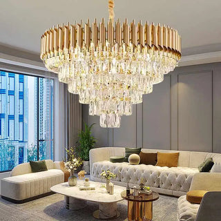 Orchid Chandelier – Luxury Pendant Light with Sparkling Tassels & Warm LED Lighting