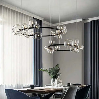 Silver Blown Glass Pendant – Modern Pendant Light with Soft Ambient Glow