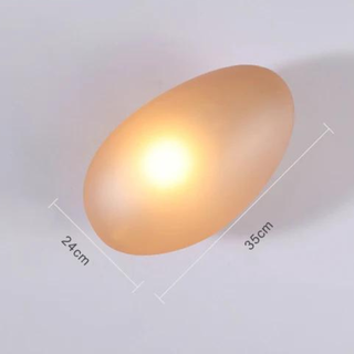 Modern Wall Light – Glass LED Wall Sconce with Pebble Design | Living Room Lighting