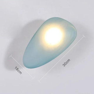 Modern Wall Light – Glass LED Wall Sconce with Pebble Design | Living Room Lighting