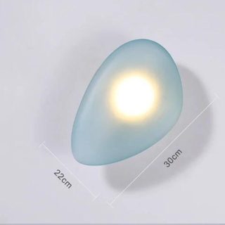 Modern Wall Light – Glass LED Wall Sconce with Pebble Design | Living Room Lighting