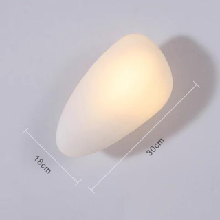 Modern Wall Light – Glass LED Wall Sconce with Pebble Design | Living Room Lighting