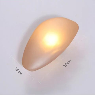 Modern Wall Light – Glass LED Wall Sconce with Pebble Design | Living Room Lighting